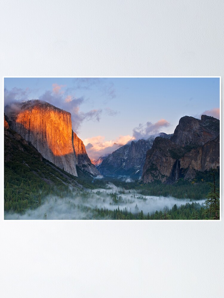 Alternate view of El Capitan, Yosemite National Park Poster