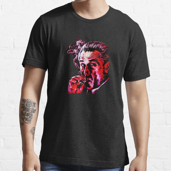 Robert De Niro smoking mafia gangster movie Goodfellas painting Essential T-Shirt