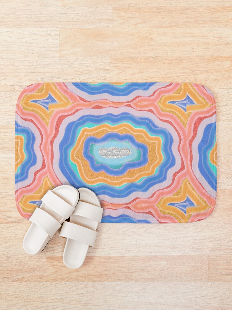 bright bath mat