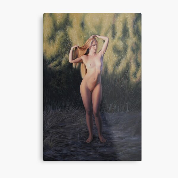 Sunset at Oxbow Metal Print
