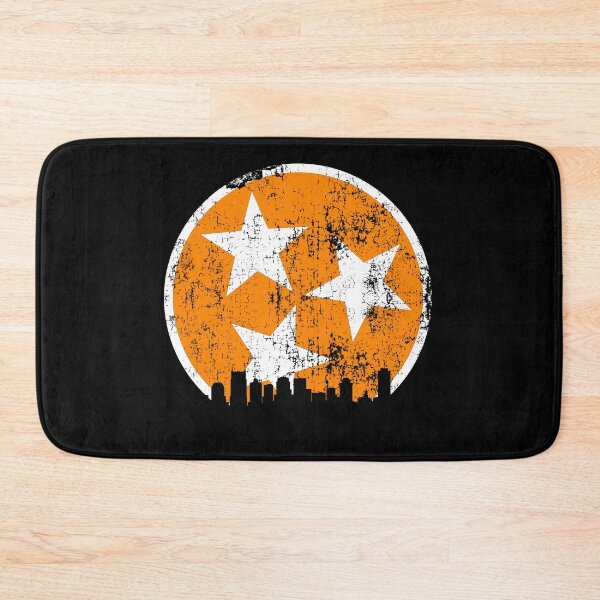 Item preview, Tennessee State Flag Orange White Distressed Nashville Skyline Design Vintage Tennessee Gifts designed and sold by TNDesignStudio.