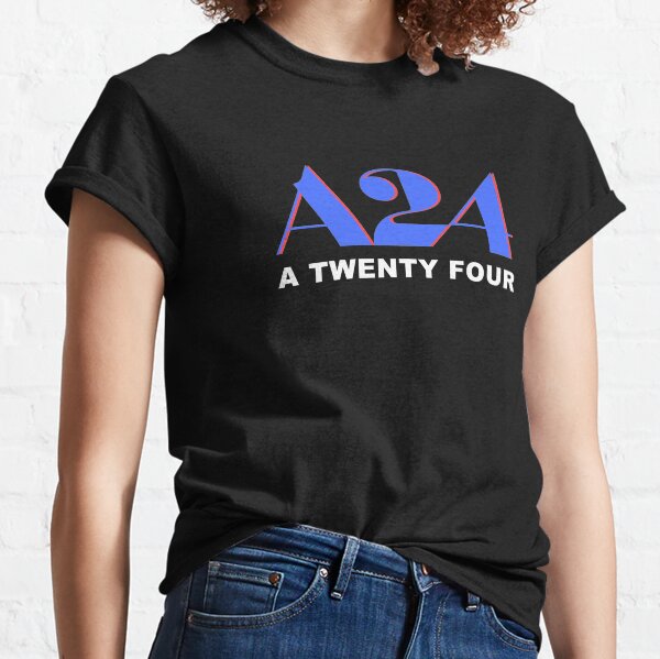 A24 Blue and Red Logo with Text Classic T-Shirt