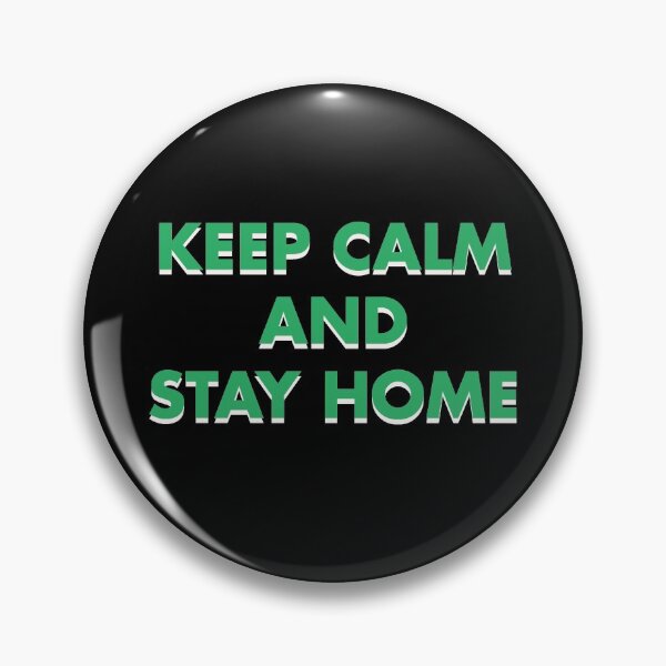 Item preview, Keep Calm And Stay Home Coronavirus White designed and sold by TheDarkLord27.
