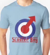 Retro look scooter boy mod target design Slim Fit T-Shirt