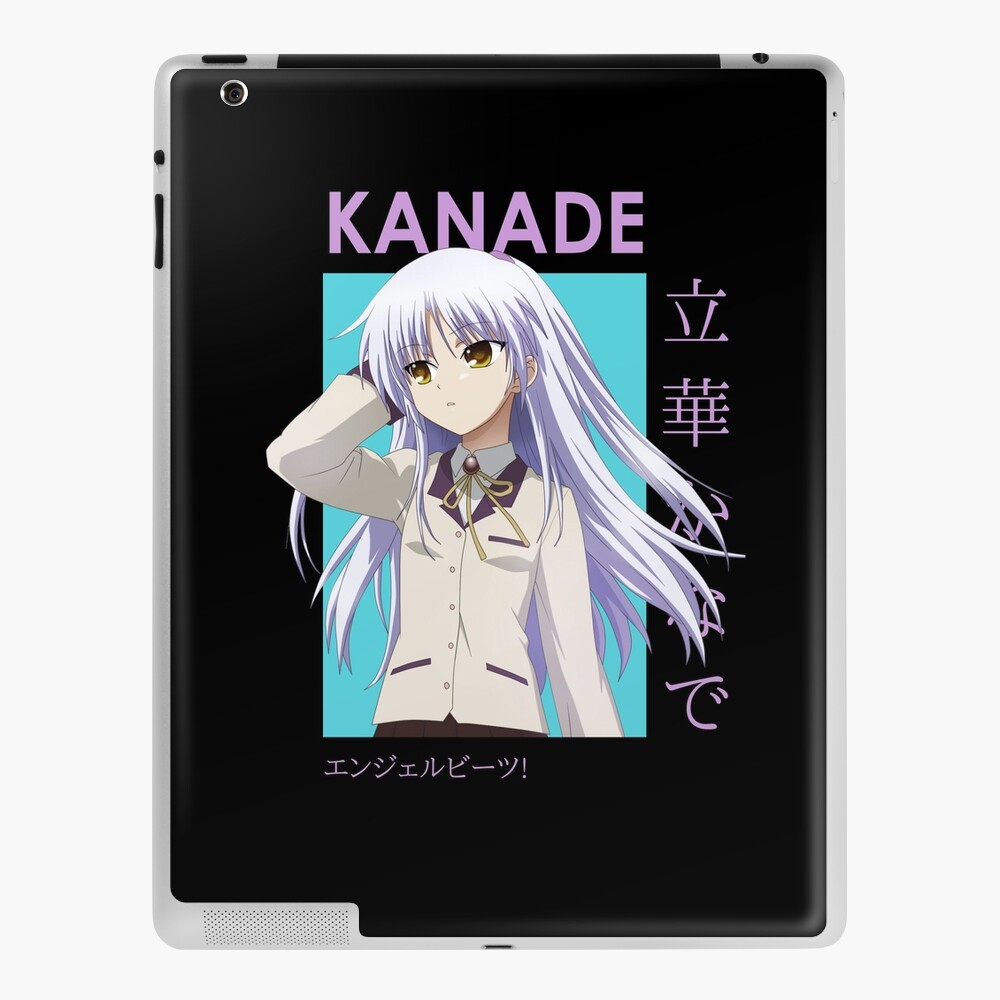 Kanade Tachibana Angel Beats Card Anime Ipad Case Skin By Kino San Redbubble