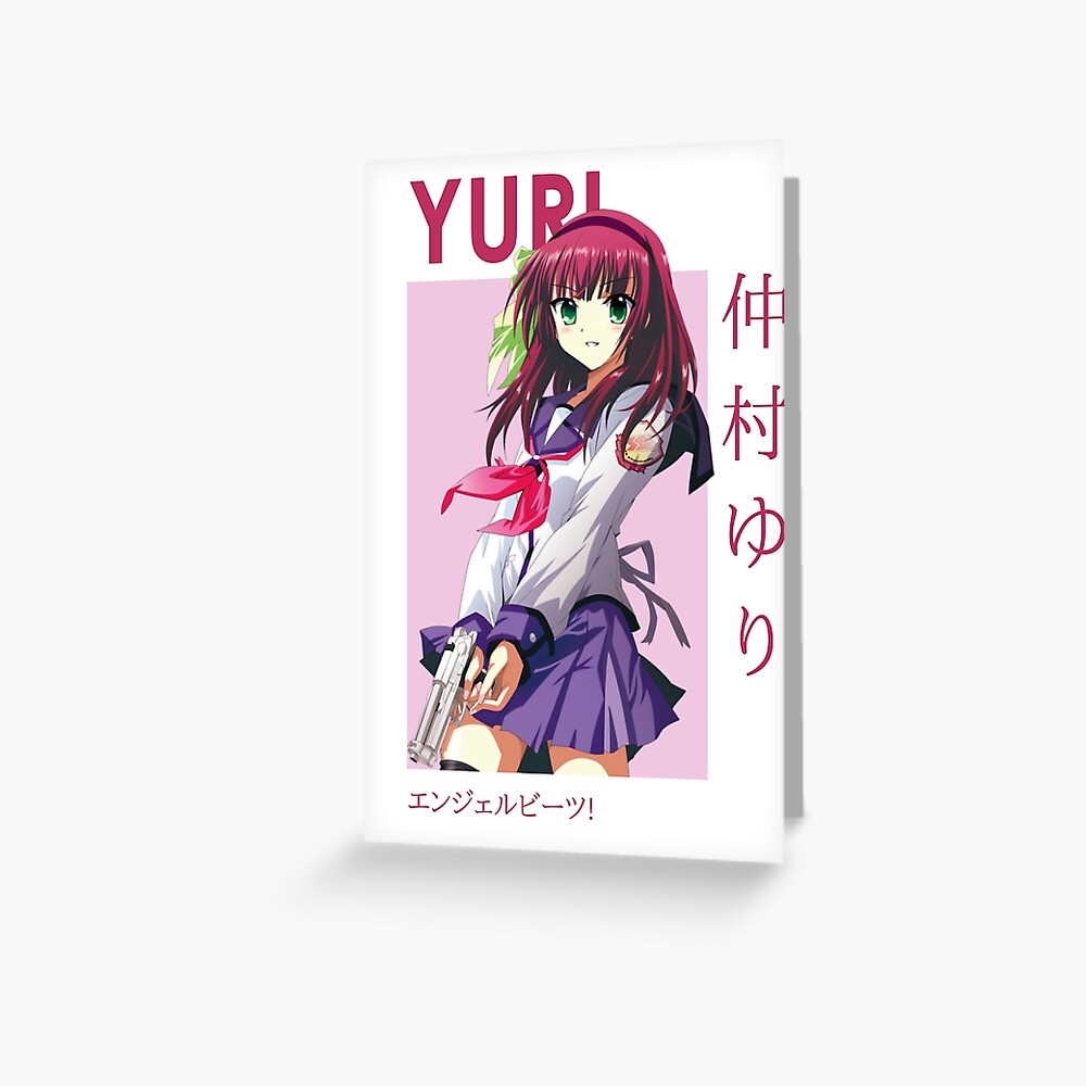 Yuri Nakamura Angel Beats Card Anime Art Print By Kino San Redbubble