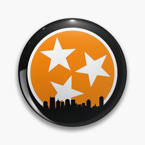 Item preview, Tennessee State Flag Orange White Nashville Skyline Design Vintage Tennessee Gifts designed and sold by TNDesignStudio.