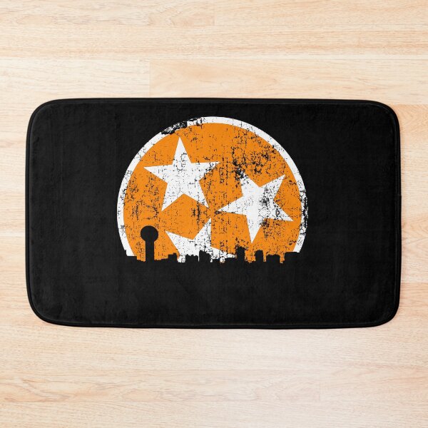Item preview, Tennessee State Flag Orange White Distressed Knoxville Skyline Design Vintage Tennessee Gifts designed and sold by TNDesignStudio.