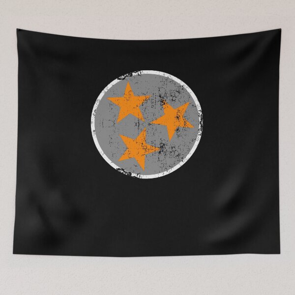 Item preview, Tennessee State Flag Gray Orange White Distressed Design Vintage Tennessee Gifts designed and sold by TNDesignStudio.