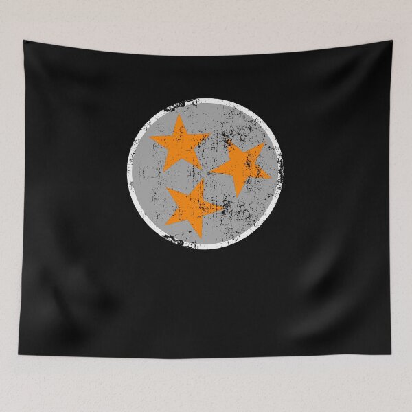 Item preview, Tennessee State Flag Silver Orange White Distressed Design Vintage Tennessee Gifts designed and sold by TNDesignStudio.