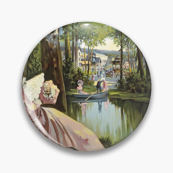 Item preview, PLM Pougues les Eaux vintage travel poster designed and sold by stickart-marek.