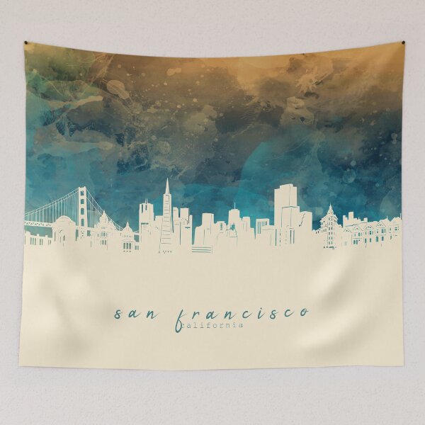Item preview, san francisco skyline designed and sold by BekimART2.