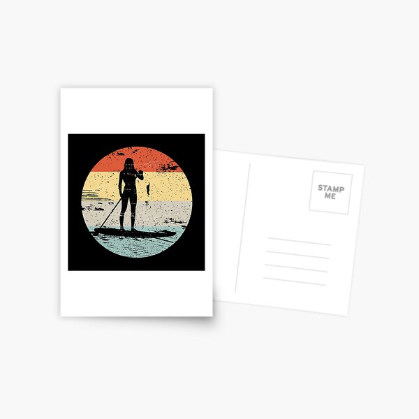 Item preview, Paddleboarding Vintage Retro Look Gift designed and sold by MarkusShirts.