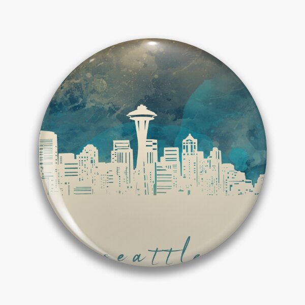 Item preview, seattle skyline designed and sold by BekimART2.