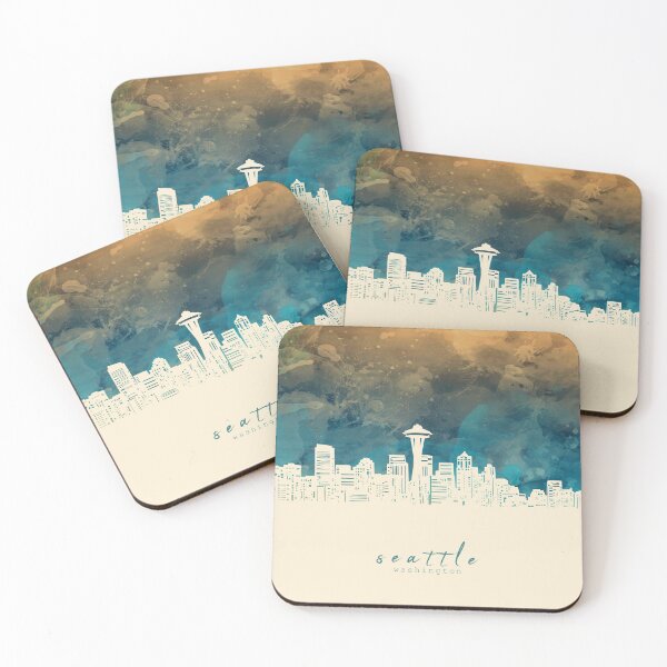 Item preview, seattle skyline designed and sold by BekimART2.