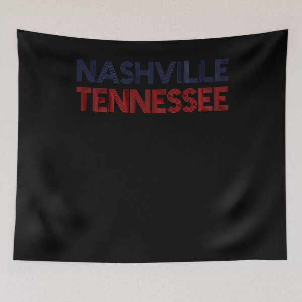Item preview, Nashville Tennessee Blue Red Design Vintage Tennessee Gifts designed and sold by TNDesignStudio.