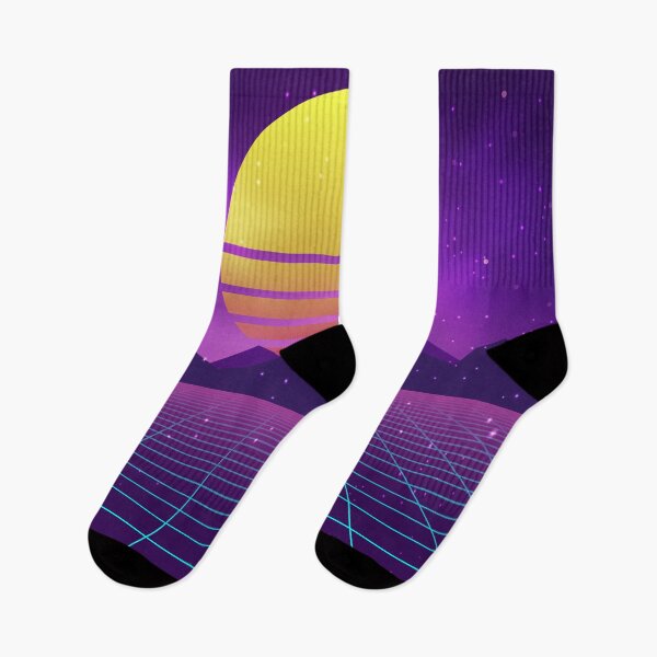 Item preview, Sunset Grid Lines Vaporwave Aesthetics designed and sold by MaiZephyr.