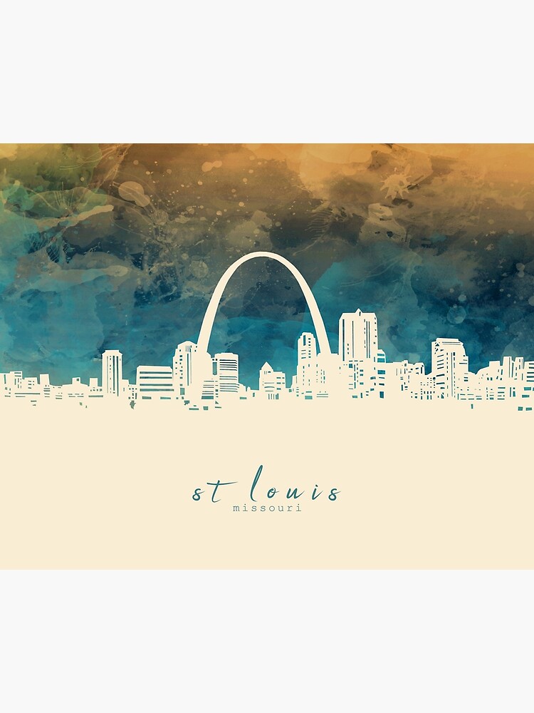 Vintage St. Louis Missouri Cityscape Retro Red Graphic T-Shirt