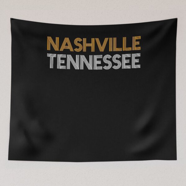 Item preview, Nashville Tennessee Orange White Design Vintage Tennessee Gifts designed and sold by TNDesignStudio.