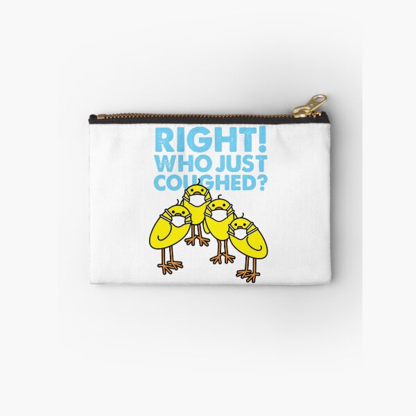 Item preview, Four Yellow Chicks wearing Medical Masks with Cough Message designed and sold by CleverPencil.