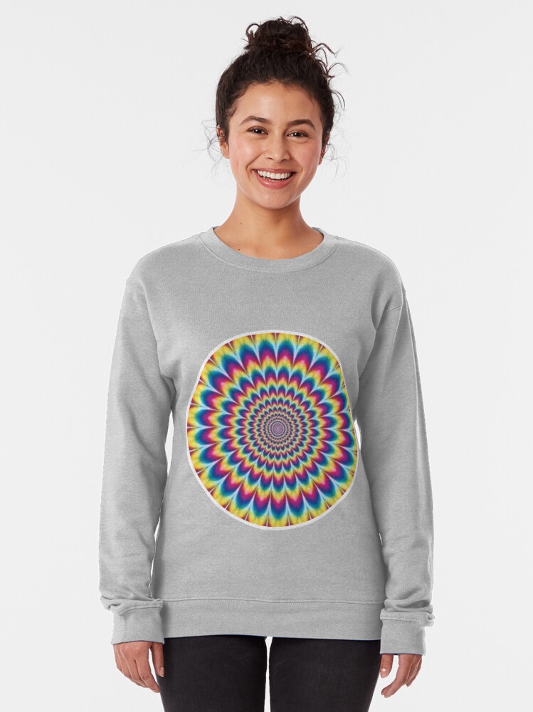 Alternate view of Psychedelic Art Pullover Sweatshirt