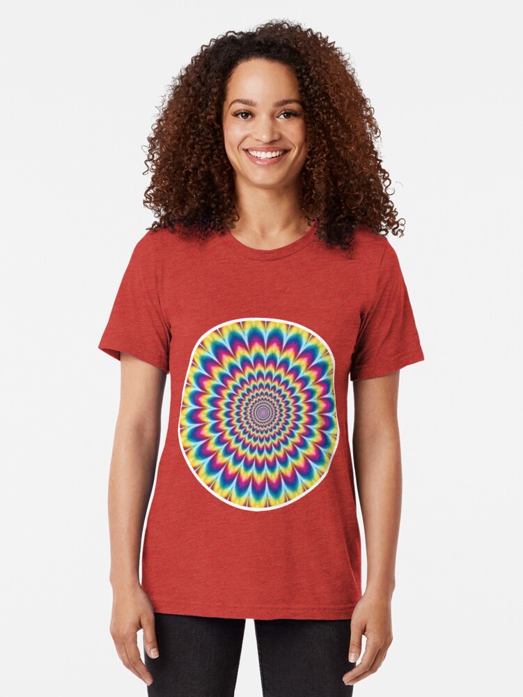 Alternate view of Psychedelic Art Tri-blend T-Shirt