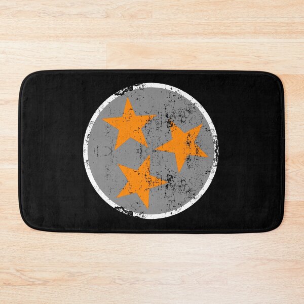 Item preview, Tennessee State Flag Gray Orange White Distressed Design designed and sold by TNDesignStudio.