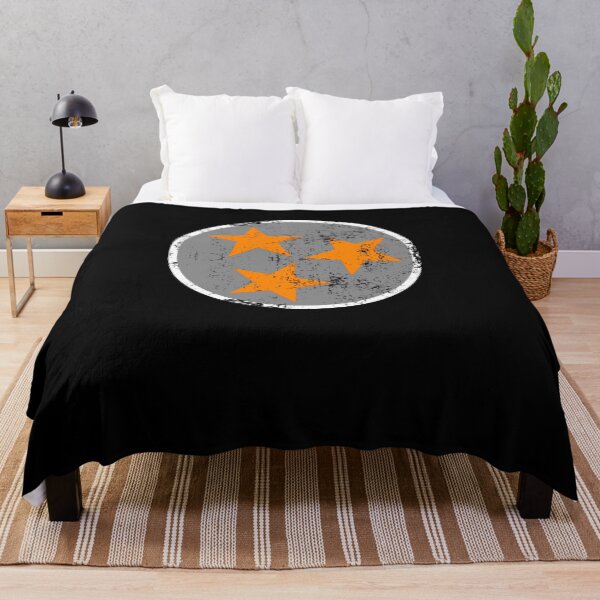 Artikelvorschau, Tennessee Staatsflagge Grau Orange Weiß Distressed Design entworfen und verkauft von TNDesignStudio.