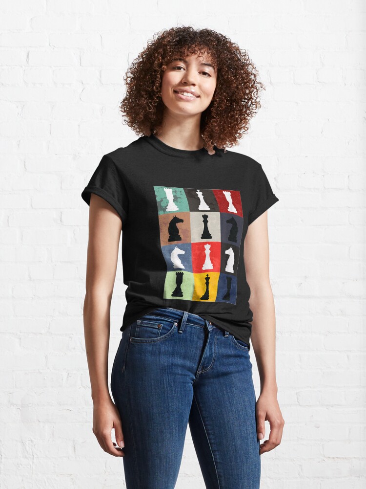 Alternate view of Vintage Retro Chess - Perfect gift for chess players Classic T-Shirt