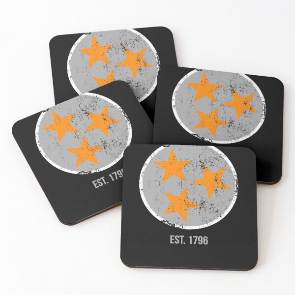 Item preview, Tennessee State Flag Est. 1796 Orange Gray & White Distressed Design designed and sold by TNDesignStudio.