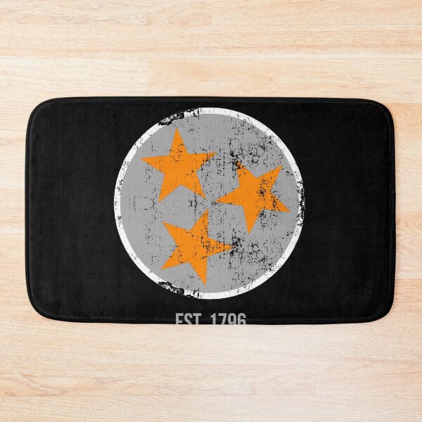 Item preview, Tennessee State Flag Est. 1796 Orange Gray & White Distressed Design designed and sold by TNDesignStudio.