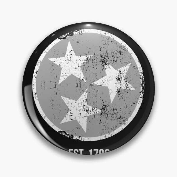 Item preview, Tennessee State Flag Est. 1796 Gray & White Distressed Design designed and sold by TNDesignStudio.