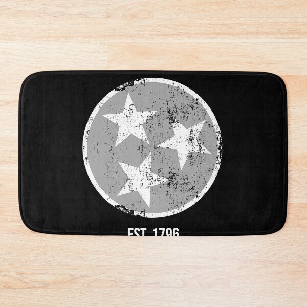 Item preview, Tennessee State Flag Est. 1796 Gray & White Distressed Design designed and sold by TNDesignStudio.