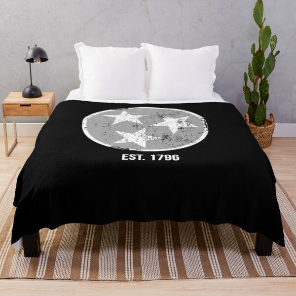 Item preview, Tennessee State Flag Est. 1796 Gray & White Distressed Design designed and sold by TNDesignStudio.