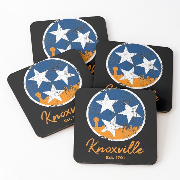 Item preview, Knoxville Est. 1791 Knoxville Skyline Gift Orange White & Blue TN State Flag Design designed and sold by TNDesignStudio.