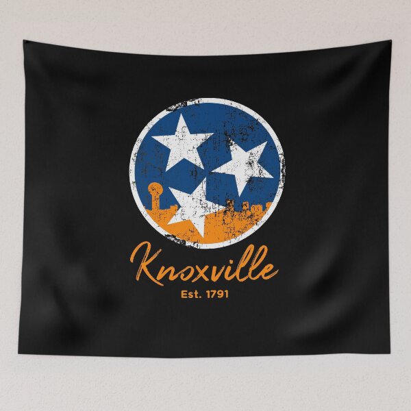 Item preview, Knoxville Est. 1791 Knoxville Skyline Gift Orange White & Blue TN State Flag Design designed and sold by TNDesignStudio.