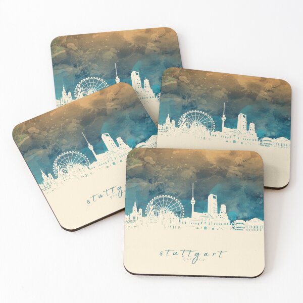 Item preview, stuttgart skyline designed and sold by BekimART2.
