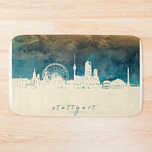 Item preview, stuttgart skyline designed and sold by BekimART2.