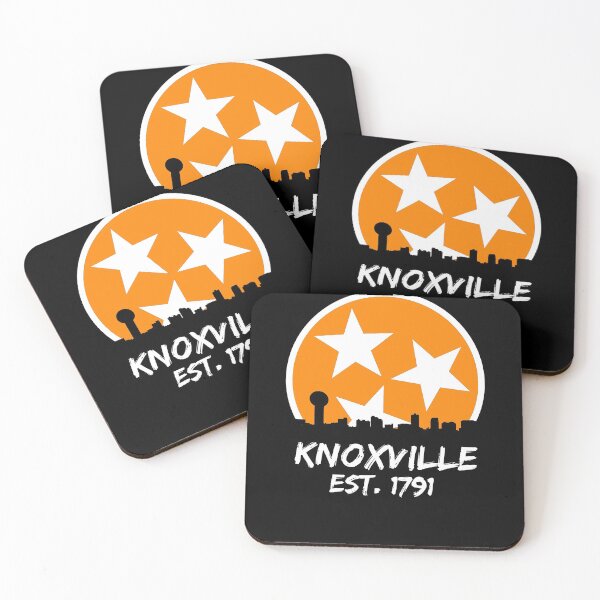 Item preview, Knoxville Est. 1791 Knoxville Skyline Gift Orange & White TN State Flag Design designed and sold by TNDesignStudio.