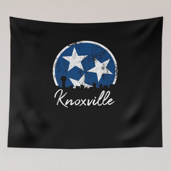 Item preview, Knoxville Skyline Gift Blue & White TN State Flag Design designed and sold by TNDesignStudio.