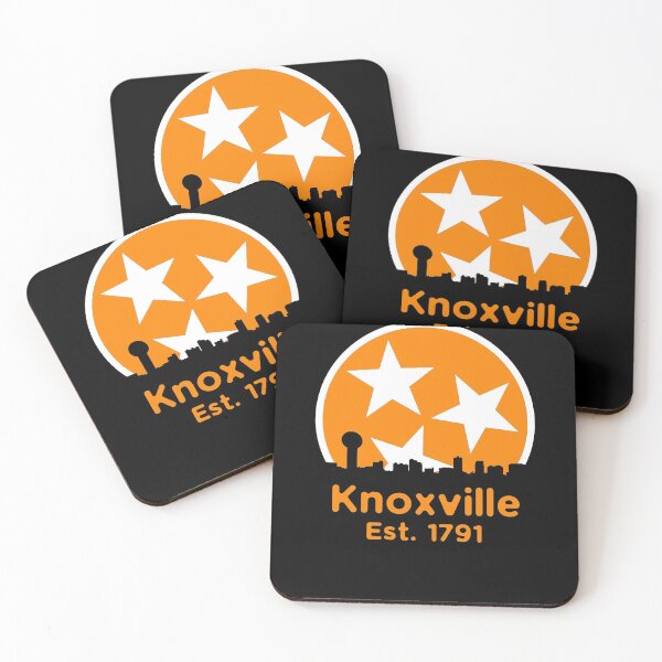 Item preview, Knoxville Est. 1791 Knoxville Skyline Gift TN Orange & White State Flag Design designed and sold by TNDesignStudio.