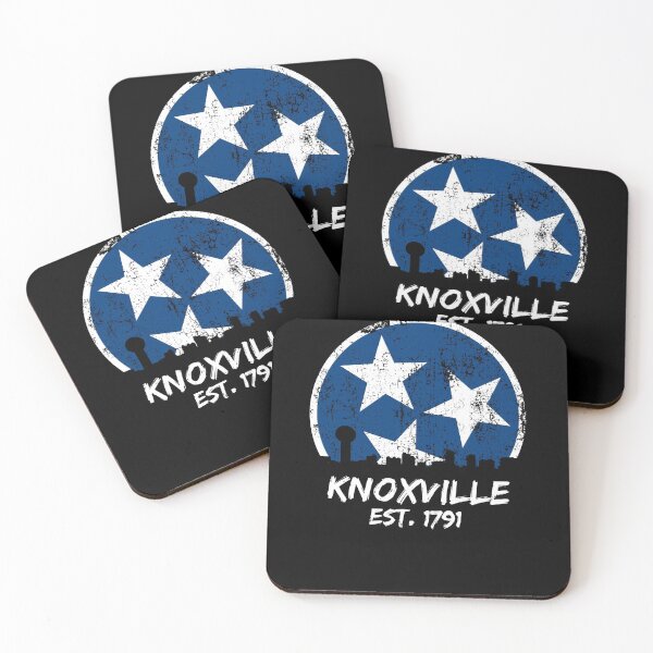 Item preview, Knoxville Est. 1791 Knoxville Skyline Gift TN Blue & White State Flag Design designed and sold by TNDesignStudio.