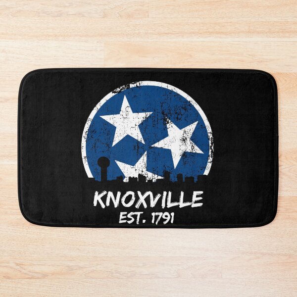 Item preview, Knoxville Est. 1791 Knoxville Skyline Gift TN Blue & White State Flag Design designed and sold by TNDesignStudio.