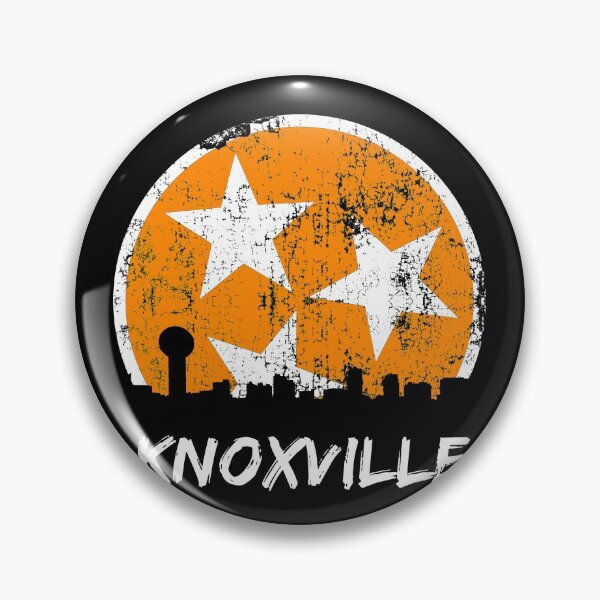 Item preview, Knoxville Skyline Gift Distressed Orange & White TN State Flag Design designed and sold by TNDesignStudio.