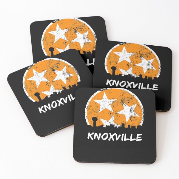 Item preview, Knoxville Skyline Gift Distressed Orange & White TN State Flag Design designed and sold by TNDesignStudio.