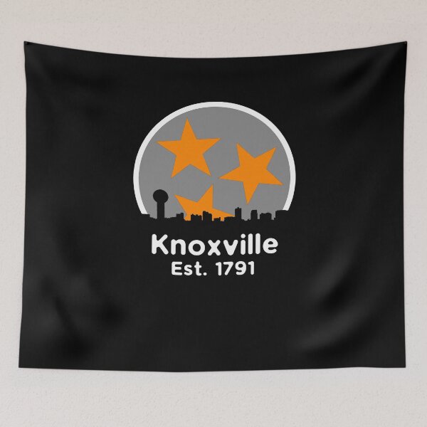 Item preview, Knoxville Est. 1791 Knoxville Skyline Gift Orange White & Gray TN State Flag Design designed and sold by TNDesignStudio.