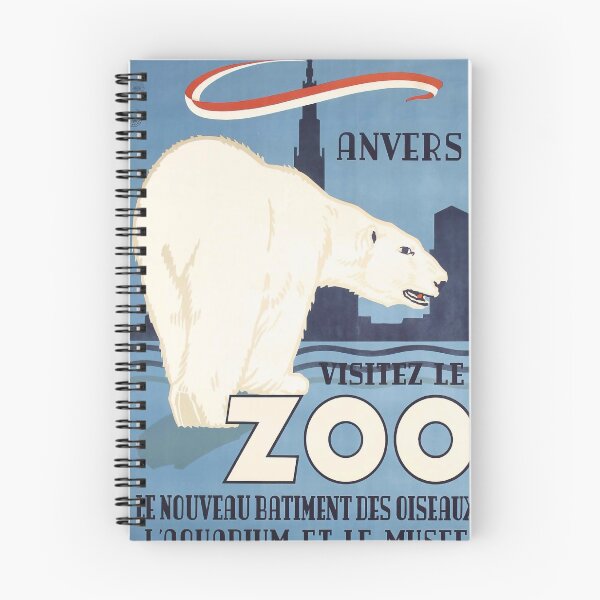 Item preview, Visitez le Zoo Anvers vintage travel poster designed and sold by stickart-marek.
