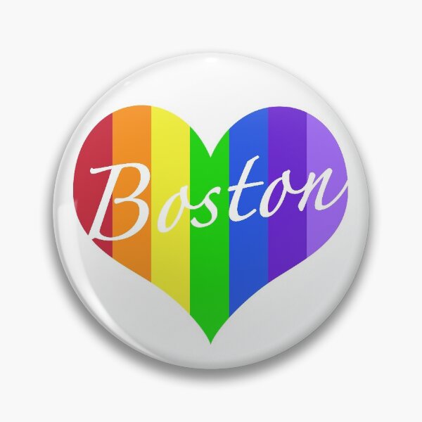 Artikelvorschau, Boston Regenbogenherz entworfen und verkauft von MightyFineGoods.