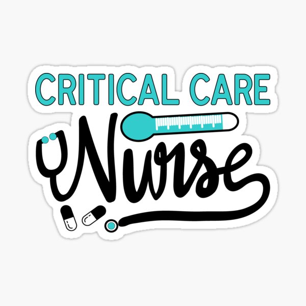 critical-care-nurse-stethoscope-er-icu-nursing-gift-sticker-by