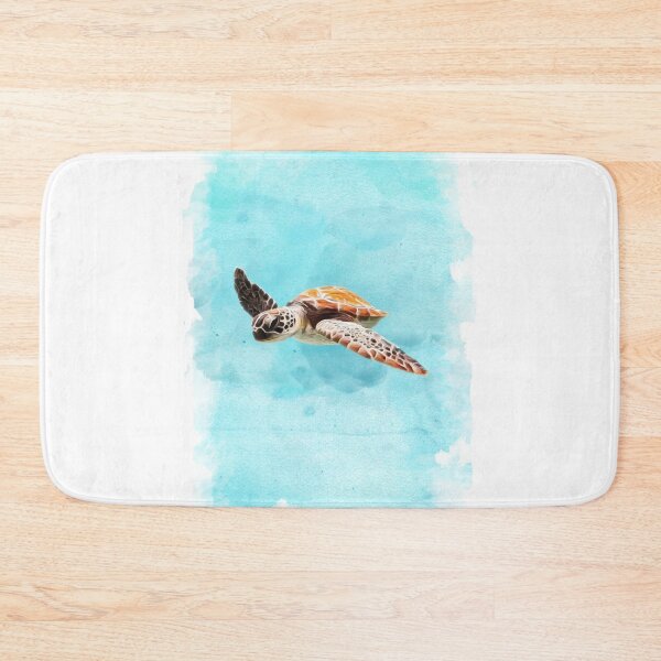 Item preview, Watercolor Sea Turtle at the Ocean designed and sold by Sash-An.